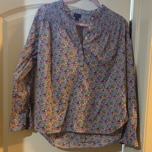 J. Crew Floral Blouse - Multicolor